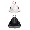 Luxurious multifunctional backpack - shoulder bag - with rivets - genuine leatherBackpacks