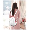 Luxurious multifunctional backpack - shoulder bag - with rivets - genuine leatherBackpacks