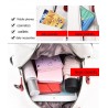 Luxurious multifunctional backpack - shoulder bag - with rivets - genuine leatherBackpacks