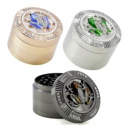 Exclusive grinder - for herbs / tobacco - 4-layers - with crystal frogMills - Grinders