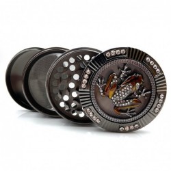 Exclusive grinder - for herbs / tobacco - 4-layers - with crystal frogMills - Grinders