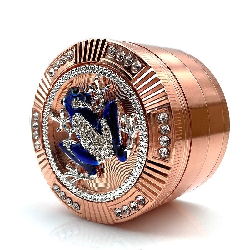 Exclusive grinder - for herbs / tobacco - 4-layers - with crystal frogMills - Grinders