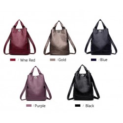 Fashionable leather backpack - multifunction vintage shoulder bag - large capacityBackpacks