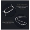 Double hole pendant - with necklace - stainless steel - for Xiaomi Mi Band 5Necklaces