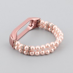 Elastic strap with pearls / crystals - bracelet - for Xiaomi Mi Band 3 / 4 / 5 / 6Bracelets