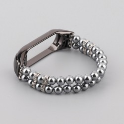 Elastic strap with pearls / crystals - bracelet - for Xiaomi Mi Band 3 / 4 / 5 / 6Bracelets