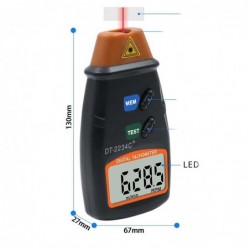 Digital laser tachometer - speed gauge - non-contact - RPMDiagnosis