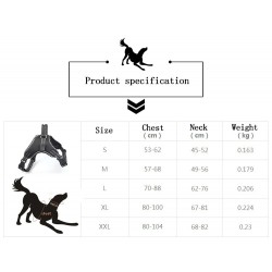 Dog harness - LED - flashing / reflective lights - safety night walk - waterproofCollars & Leads