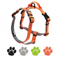 Dog harness - reflective nylon - adjustableCollars & Leads