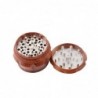 Grinder for herbs / tobacco / spices - 4 layers - with hand crank - woodenMills - Grinders
