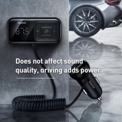 Baseus - FM transmitter - Bluetooth - USB car charger - AUX - handsfree - MP3 playerAudio