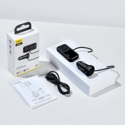 Baseus - FM transmitter - Bluetooth - USB car charger - AUX - handsfree - MP3 playerAudio