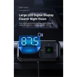 Baseus - FM transmitter - Bluetooth - USB car charger - AUX - handsfree - MP3 playerAudio