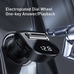 Baseus - FM transmitter - AUX - Bluetooth - dual USB - car charger - handsfree - MP3 playerAudio