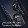 Baseus - FM transmitter - AUX - Bluetooth - dual USB - car charger - handsfree - MP3 playerAudio