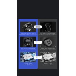 Baseus - FM transmitter - AUX - Bluetooth - dual USB - car charger - handsfree - MP3 playerAudio