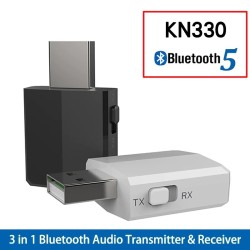 KN330 - USB - Bluetooth - transmitter - audio receiver - 3.5 mm AUX jack - 3 in 1 adapterCables