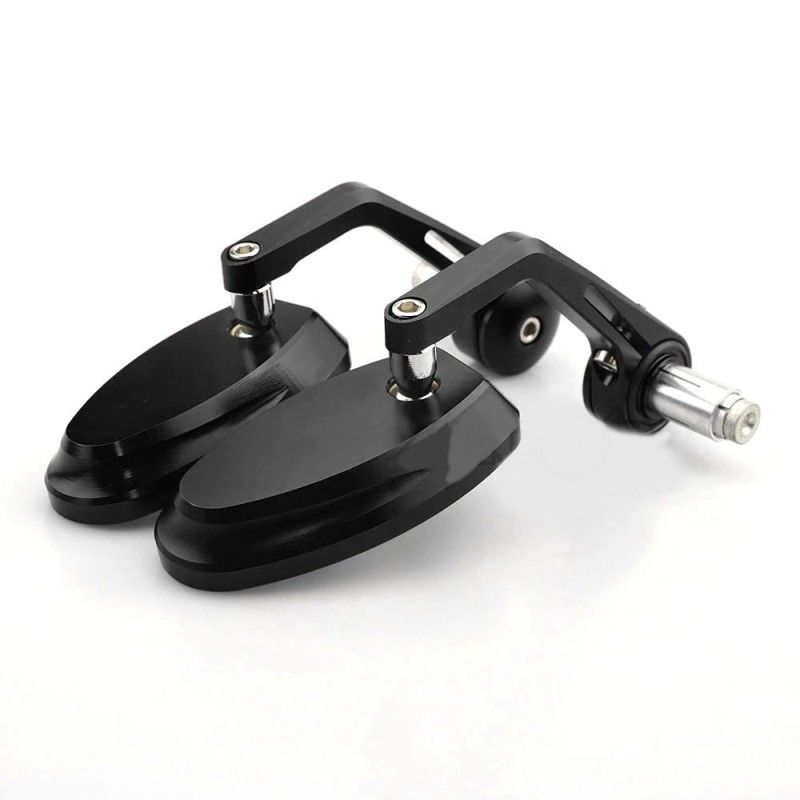 Motorcycle mirrors - for handlebar ends - CNC aluminum - universal - 7/8" - 22mm threadMirrors