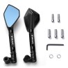 Motorcycle mirrors - CNC aluminum - blue anti-glare glass - for YAMAHA T-Max 500 / 560 / TMax 530Mirrors