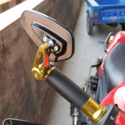 Motorcycle rearview mirrors - for handlebar ends - universal - aluminum - 7/8" - 22mmMirrors