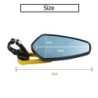 Motorcycle rearview mirrors - for handlebar ends - universal - aluminum - 7/8" - 22mmMirrors