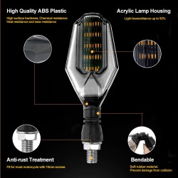 Universal motorcycle turn signal lights - LED - 2 piecesTurning lights