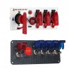 Auto racing car ignition switch panel - 5 LED - engine start push button - DC12V/20ASwitches