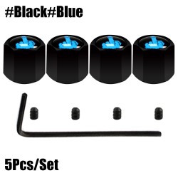 Car tire valves - anti-theft caps - with wrench - zinc alloy - middle finger styleWheel parts