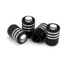 Car tire wheel valves - aluminum caps - skull design - 4 piecesWheel parts