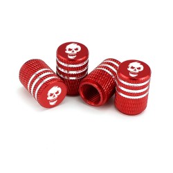 Car tire wheel valves - aluminum caps - skull design - 4 piecesWheel parts