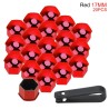 Car rim cover - protective nuts - with clip - 17mm - 20 piecesWheel parts