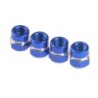 Universal car wheel valves - aluminum caps - hexagonal - 4 piecesWheel parts
