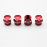 Universal car wheel valves - aluminum caps - hexagonal - 4 piecesWheel parts