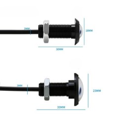 Car / motorcycle lamp - eagle eye - LED - DRL - 12V / 24V - 18mm / 23mmLights