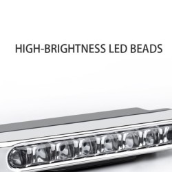 Car light - LED strip - DRL - RGB - wind energy - 2 piecesLED strips