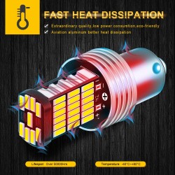 Car light bulb - waterproof - LED - DRL - P21W 1156 BA15S - 12V DC - 2 piecesTuning