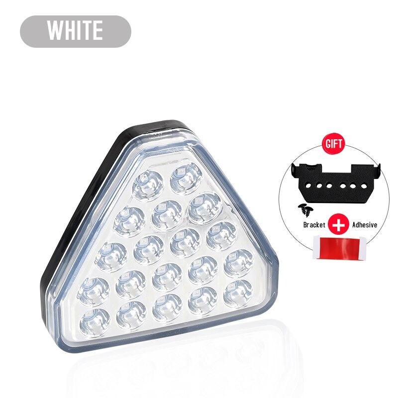 Car warning light - triangle - LED - brake / rear fog light - 12VLights & lighting