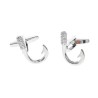 Fashionable silver cufflinks - fishing hookCufflinks