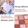 Mosaic style wall sticker - waterproof self adhesive tiles - 10 * 10 cm - 10 piecesWall stickers