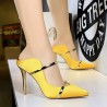 Sexy thin high heels - low cut - slip-on sandalsSandals