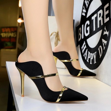 Sexy thin high heels - low cut - slip-on sandalsSandals