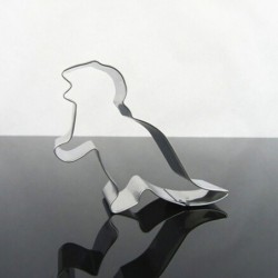 Cookie cutter mold - dinosaurs shaped - stainless steel - 4 piecesBakeware