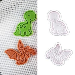 Cookie cutter mold - dinosaurs shaped - 4 piecesBakeware