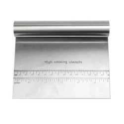 Stainless steel dough slicer - with scaleBakeware