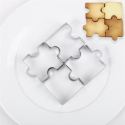 Cookie cutter mold - puzzle shaped - stainless steelBakeware