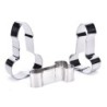Cookie cutter mold - penis shaped - stainless steel - 3 piecesBakeware