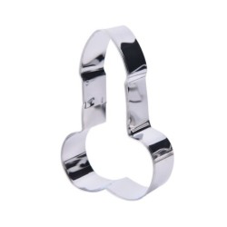 Cookie cutter mold - penis shaped - stainless steel - 3 piecesBakeware