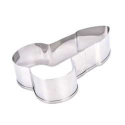 Cookie cutter mold - penis shaped - stainless steel - 3 piecesBakeware