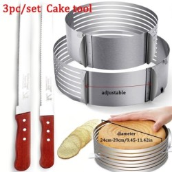 Cake slicer / mold - bread knife - stainless steelSteel