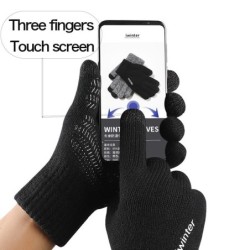 Warm winter elastic gloves - hat - balaclava - touch screen fingertips - non-slip - unisexScarves